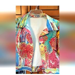 Absolutely Gorgeous Kokomo Sequined Beaded Jacket Size Small